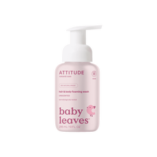 ATTITUDE Baby Leaves 2-in-1 Schuimende Haar & Body zeep unscented 295 ML