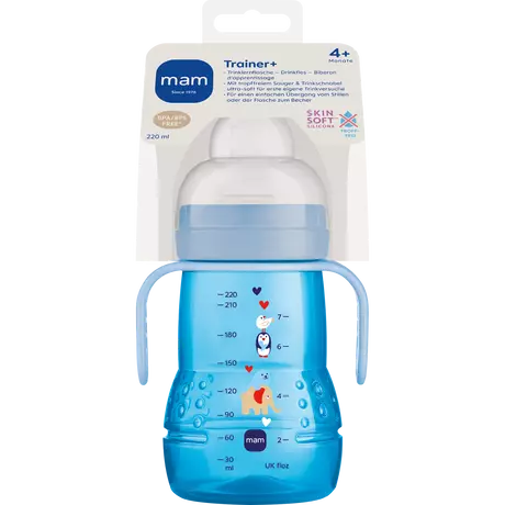 MAM Trainer+ Oefenbeker 4+ Maanden Blauw 220 ML