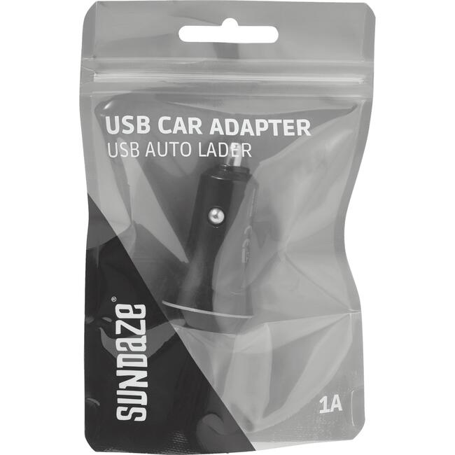 Sundaze - USB Car Adapter - 1 Port - Black