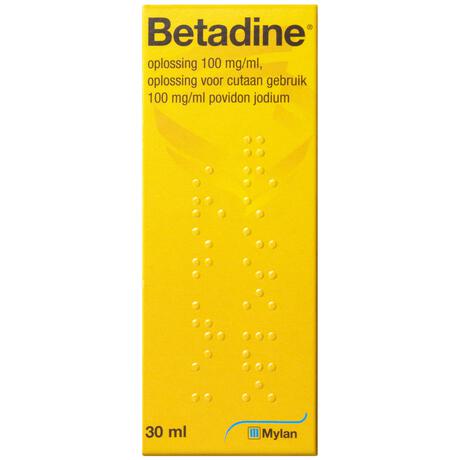 Betadine Oplossing 100 mg/ml Povidonjood 30 ML
