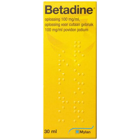Betadine Oplossing 100 mg/ml Povidonjood 30 ML