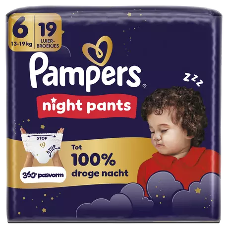 Pampers Baby Dry Night Pants Luierbroekjes Maat 6 13-19 kg 19 stuks