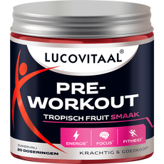 Lucovitaal Pre-Workout Tropisch Fruit 200 gram