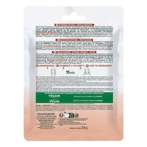 Garnier SkinActive Nutri Bomb Sheet Masker Kokosnoot