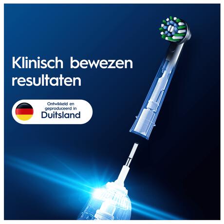 Oral-B Cross Action Opzetborstels Zwart - 4 Stuks