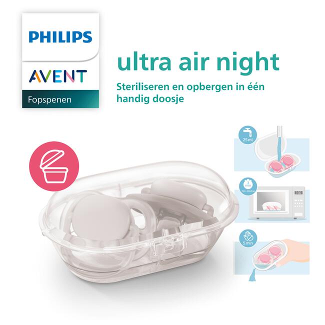 Philips Avent Soother Air Nighttime 6-18M GX2