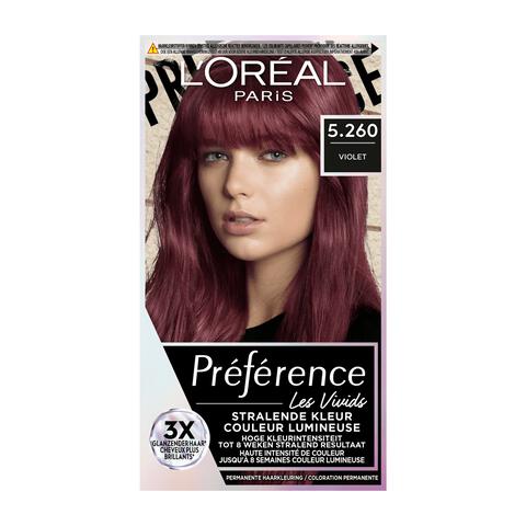 L'Oréal Paris Preference Vivids Permanente Haarverf 5.260 Violet Ipanema