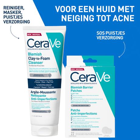 CeraVe Anti-Onzuiverheden Klei naar Schuim Reiniging 118ml