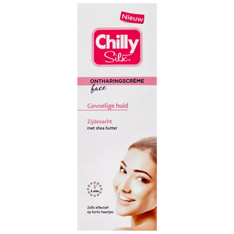 Chilly Silx Ontharingscrème Gezicht Gevoelige Huid 50 ML