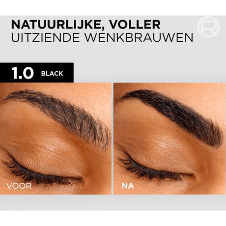 L'Oréal Paris Brow Color wenkbrauwverf 1.0 Black 30ML
