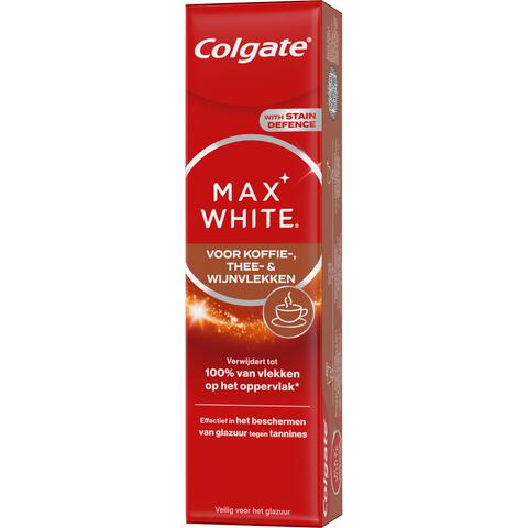 Colgate Max White for Coffee, Tea and Wine Stains Tandpasta 75 ML