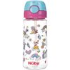 N&ucirc;by Beker Met Zacht Rietje en Drukknop Uit Tritan 3+ Jaar Roze 540 ML