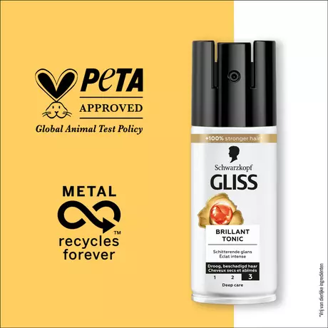 Gliss Kur Brilliant Tonic Droog Beschadigd Haar 100 ML