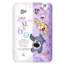 Etos Woezel & Pip Luierbroekjes Extra Large Maat 6  16+ kg 20 stuks