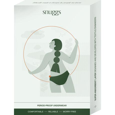 Snuggs Brazilian Light Menstruatie Ondergoed Maat L