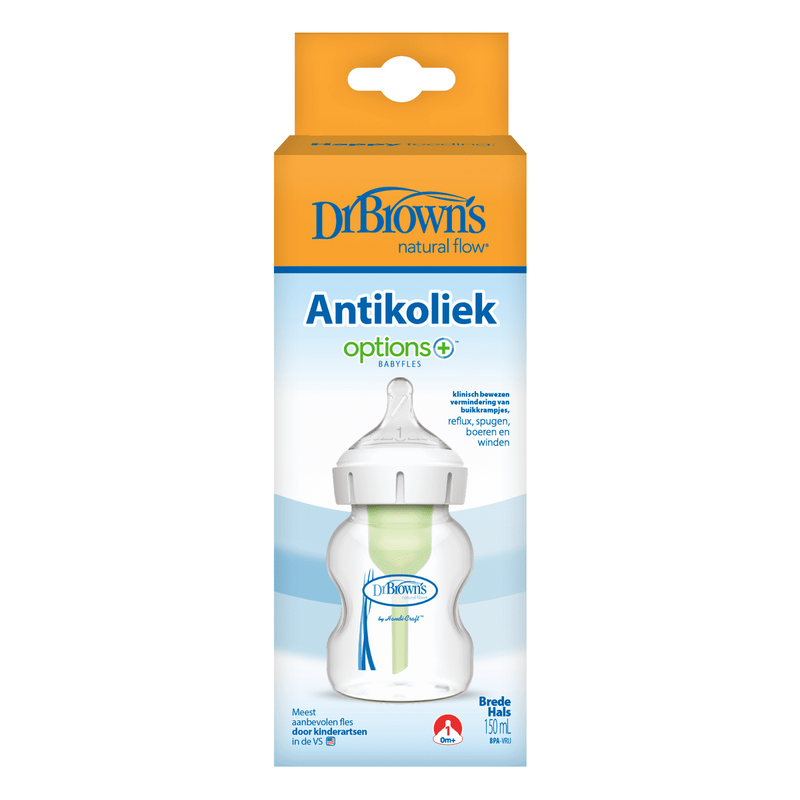 Dr. Brown’s Options+ Anti-Colic Brede Halsfles 150 ML