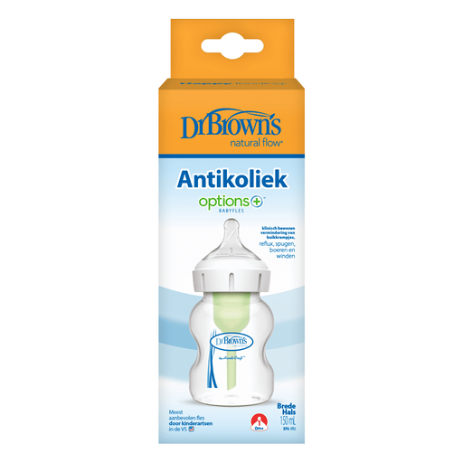 Dr. Brown’s Options+ Anti-Colic Brede Halsfles 150 ML