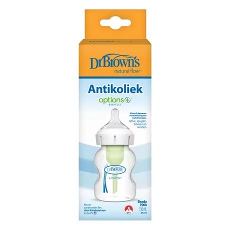 Dr. Brown’s Options+ Anti-Colic Brede Halsfles 150 ML