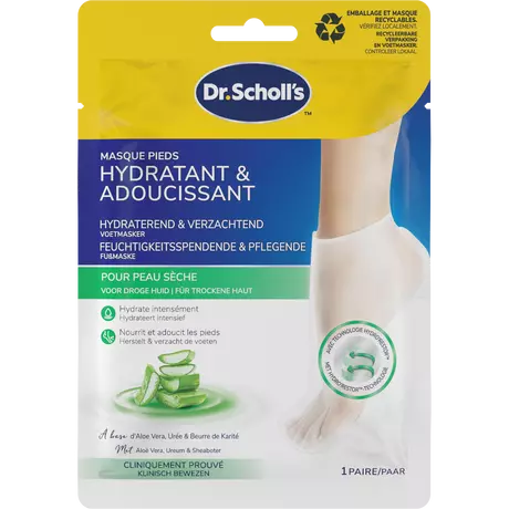 Dr.Scholl's Hydraterend & Verzachtend Voetmasker Aloe Vera 1 paar
