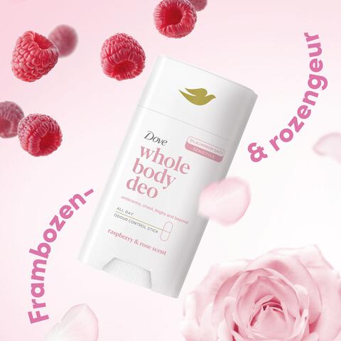 Dove Whole Body Raspberry & Rose Deodorant Stick 75 gram