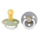 BIBS Glow In The Dark Fopspeen Rond Latex Maat 2 Sage/Cloud 2 stuks