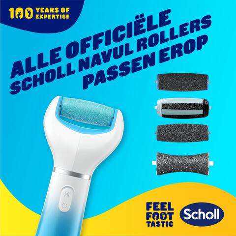 Scholl Velvet Smooth  Elekrische Voetvijl Blauw