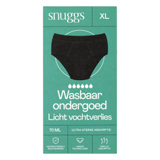 Snuggs Incontinentieondergoed Zwart Maat XL