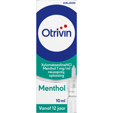 Otrivin Menthol Xylometazoline HCI 1 mg/ml Neusspray bij een Verstopte Neus 10 ML