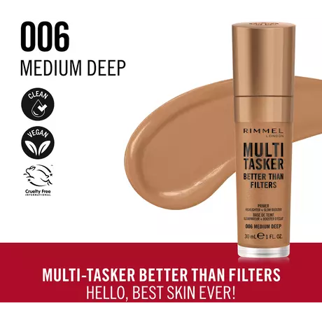 Rimmel London Multi-Tasker Better Than Filters Primer 006 Medium Deep