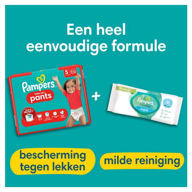 Pampers Baby-Dry Pants Luierbroekjes Maat 7 17+ KG 18 Stuks