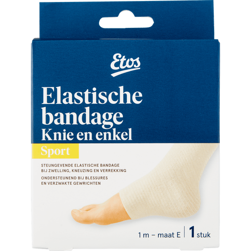 Etos Sport Elastische bandage Knie en enkel Wit