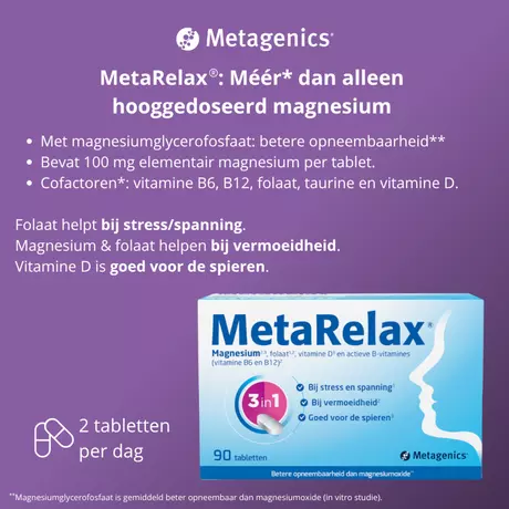 MetaRelax Magnesium 90 Tabeletten