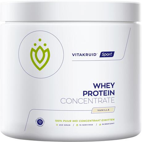 Vitakruid Whey Proteïnepoeder Vanille 450 GR
