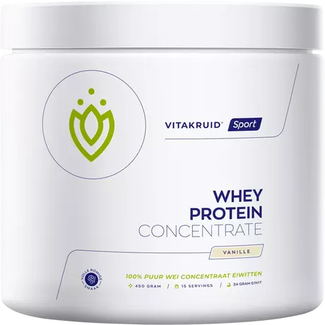 Vitakruid Whey Prote�nepoeder Vanille 450 gram