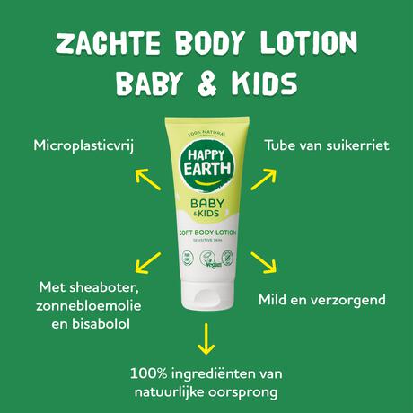 Happy Earth Zachte Body Lotion Baby & Kids