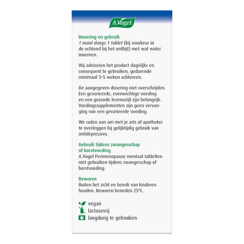 A.Vogel Perimenopauze Mentaal 30 Stuks
