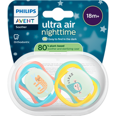 Philips Avent Fopspeen Ultra Air Night 18M+ Double Pack - SCF376/32