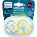 Philips Avent Fopspeen Ultra Air Night 18M+ SCF376/32 2 stuks