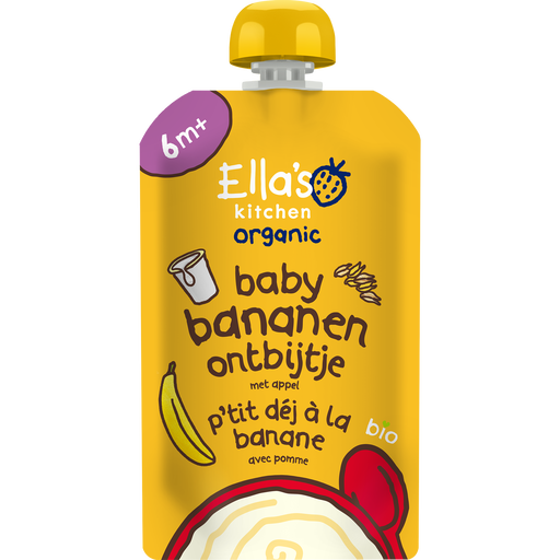Ella's Kitchen Bio Knijpfruit Baby Bananen Ontbijtje 6+ Maanden 100 gram