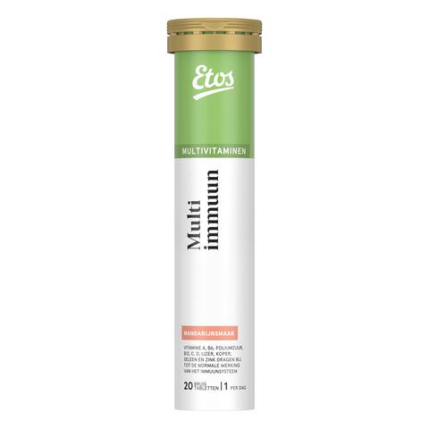 Etos Multi Vitamine Immuun Mandarijnsmaak Bruistablet 20 stuks