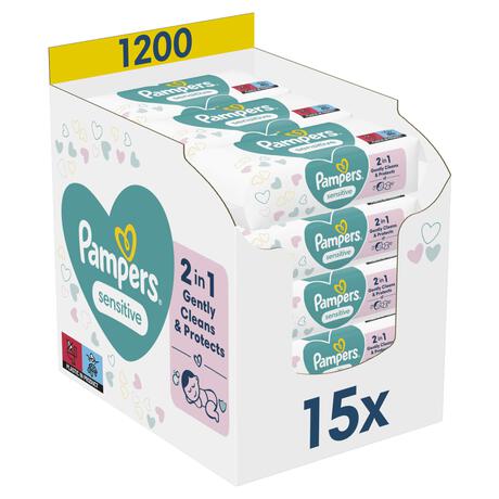 Pampers Sensitive Billendoekjes 15x80 Stuks