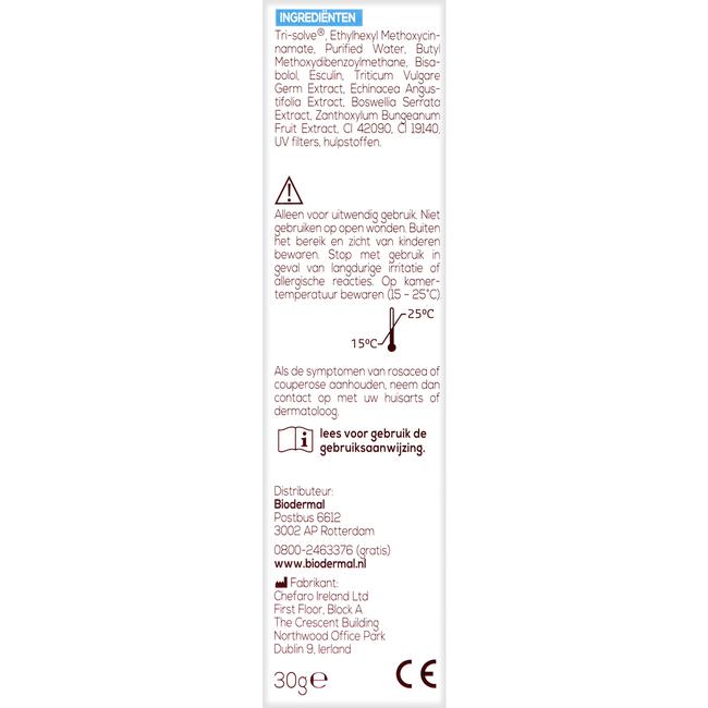 Biodermal Couperose Crème 30 ML