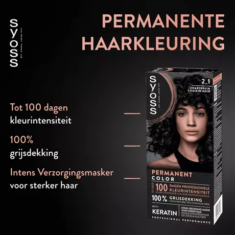 Syoss Haarverf 2-1 Zwartbruin