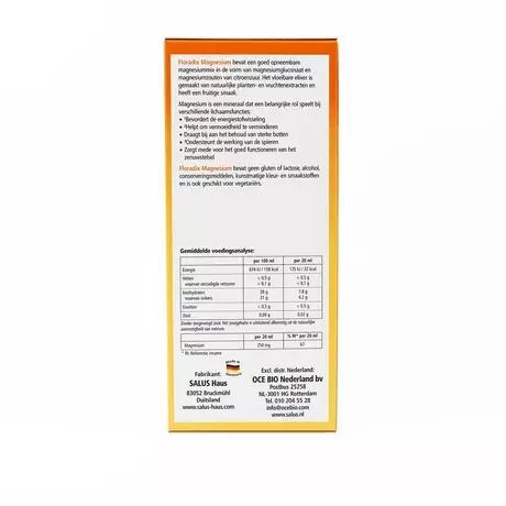 Floradix Salus Magnesium Mineral Elixer 250 ML