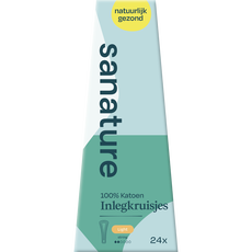 Sanature 100% Katoenen Inlegkruisjes String 24 stuks
