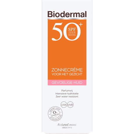Biodermal Gevoelige Huid Gezicht Zonnecrème SPF 50+ 50 ML