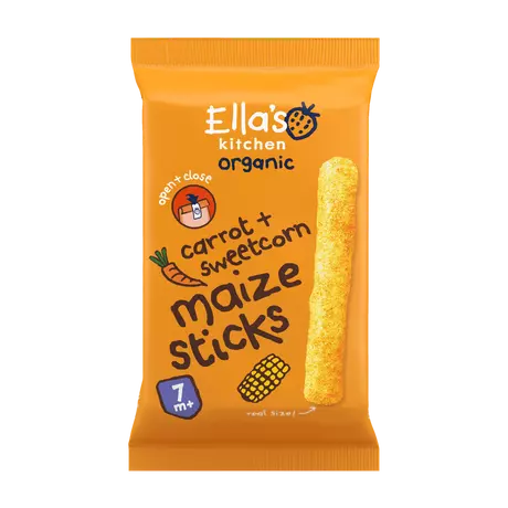 Ella's Kitchen Bio Maïssticks Wortel 7+ Maanden 17 gram