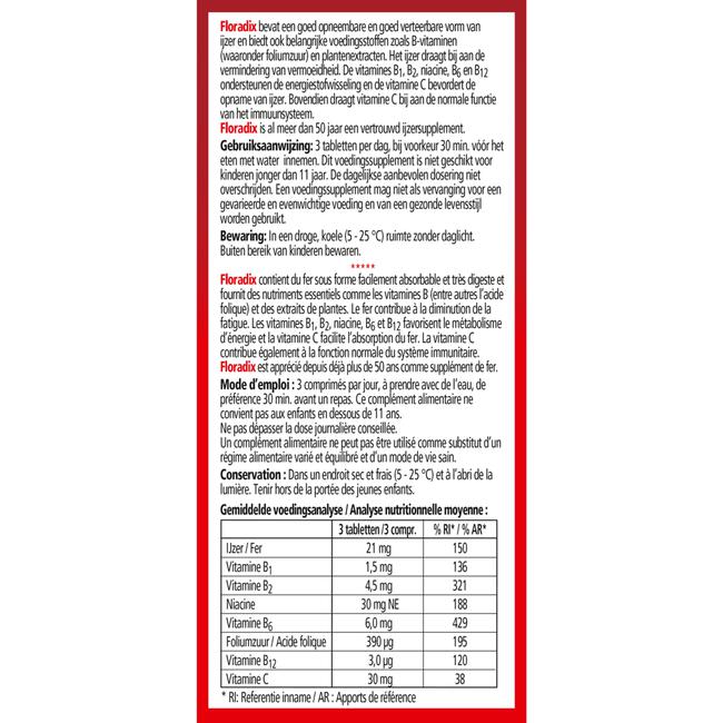 Salus Floradix IJzer Tabletten