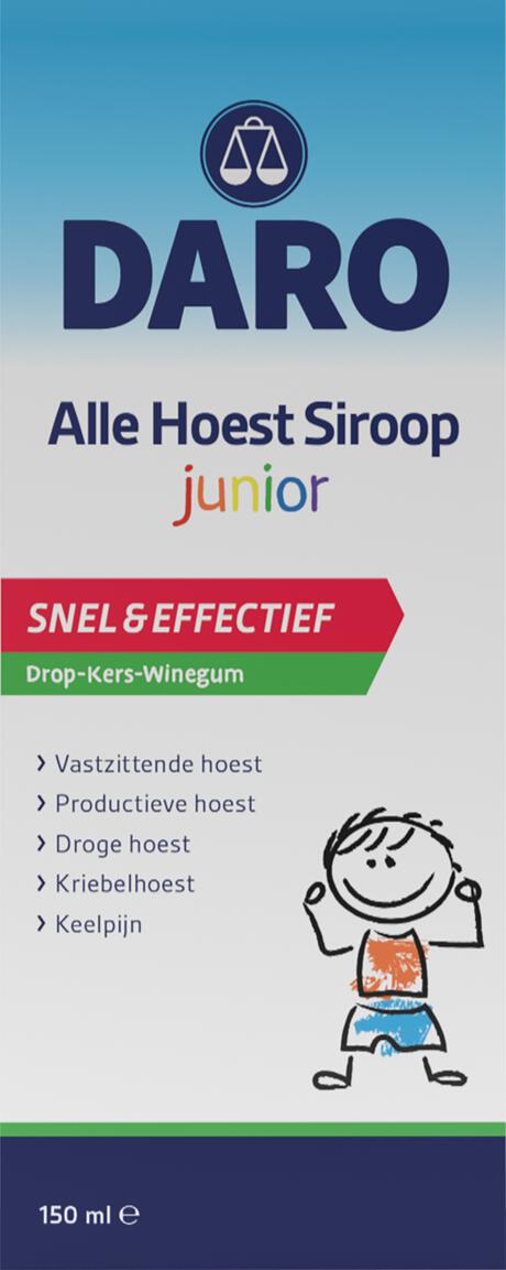 Daro Alle Hoest Siroop Junior 150 ML