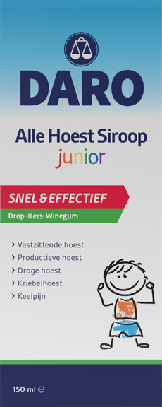 Daro Alle Hoest Siroop Junior 150 ML
